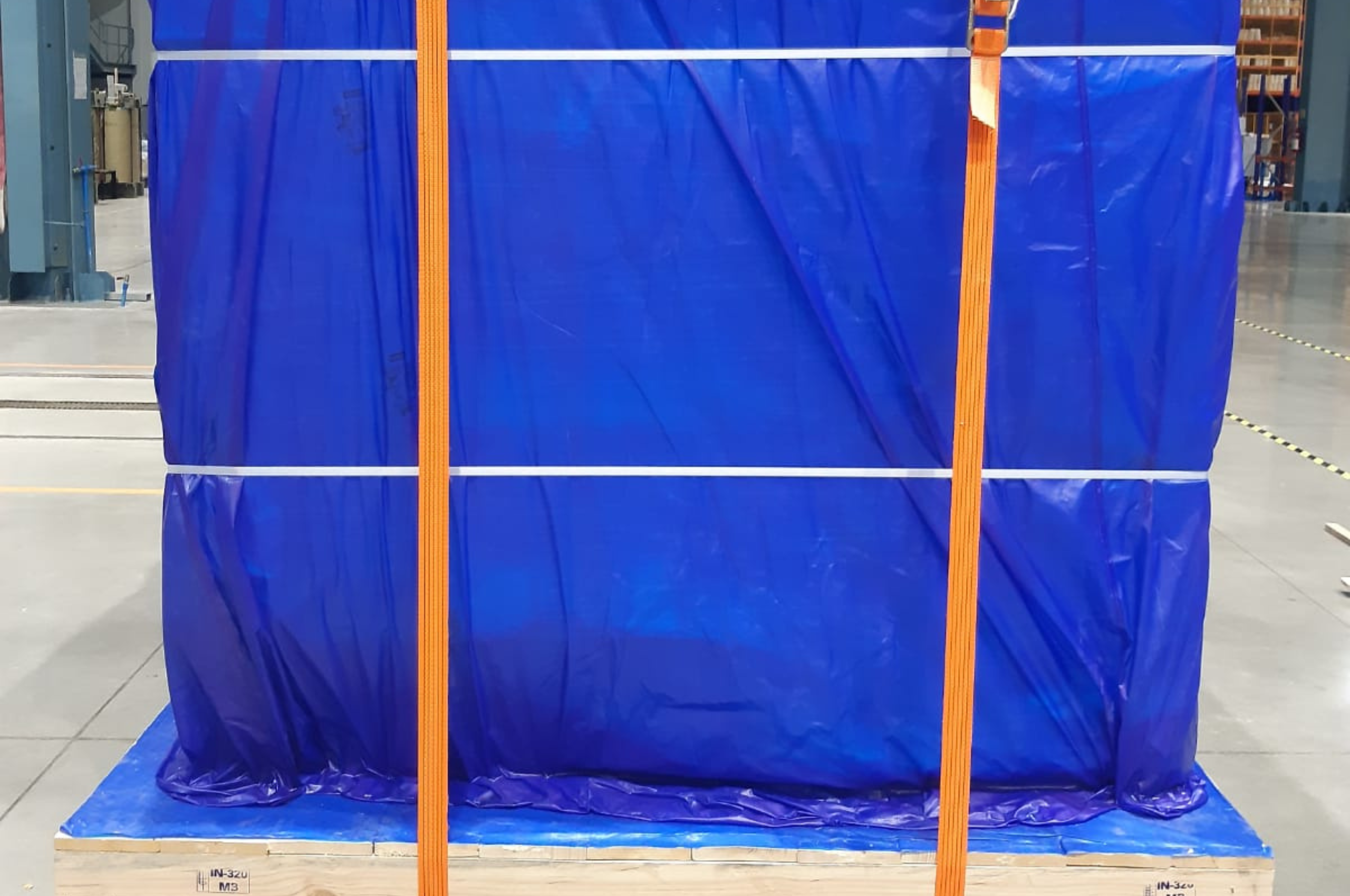 POLYTHENE PACKING WITH STRAPING